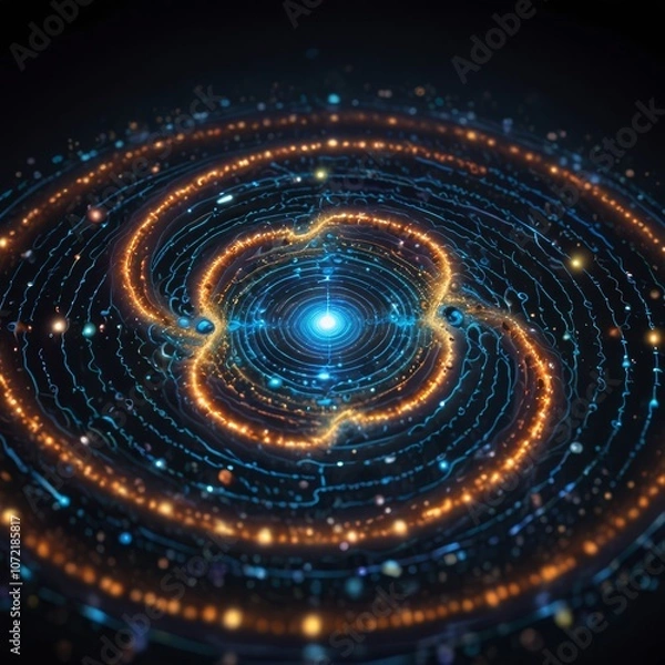 Fototapeta a spiral in a pool of water with a spiral design on the bottom.