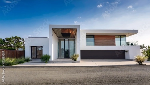 Fototapeta Firefly Minimalist Facades - Simple and understated exterior designs.