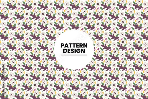 Fototapeta The art of crafting mesmerizing, rhythmic visuals that captivate the eye through harmonious repetition and imaginative layouts Of ''PATTERN DESIGN''