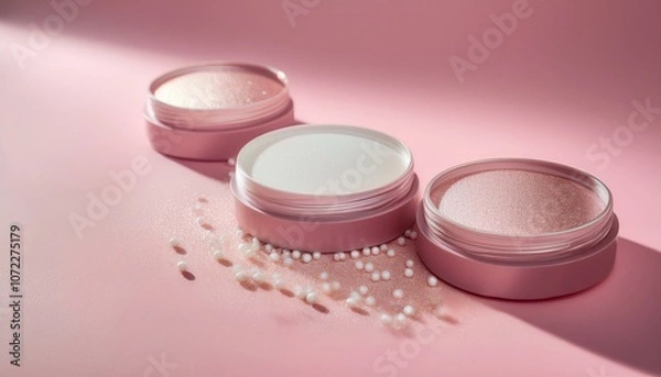 Fototapeta Cosmetics containing pearl particles