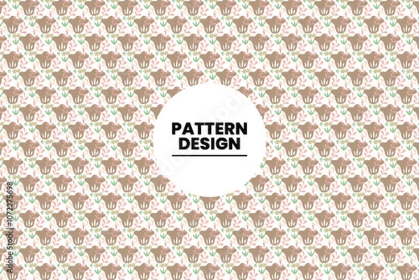 Fototapeta The art of crafting mesmerizing, rhythmic visuals that captivate the eye through harmonious repetition and imaginative layouts Of ''PATTERN DESIGN''