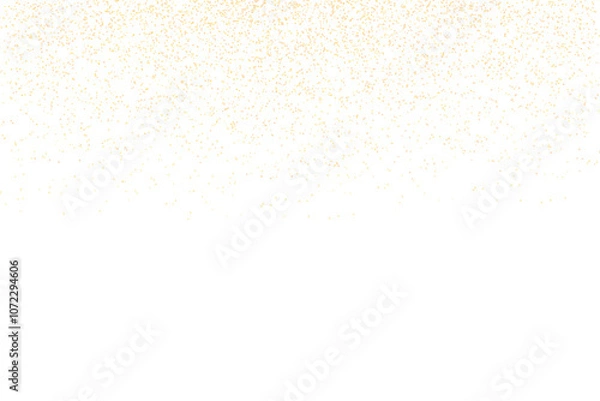 Fototapeta Falling gold confetti with a seamless dotted glitter pattern in shades of gold, orange and yellow. Perfect for New Year's celebrations, this festive backdrop creates a vibrant backdrop