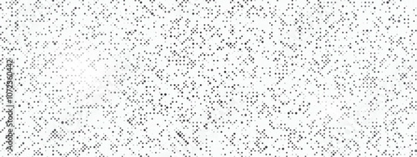 Obraz Black Halftone Dotted Texture. Polka Dot Background. Pop Art Wallpaper. Irregular Noise Overlay Backdrop. Irregular Grunge Particle. Vector Illustration