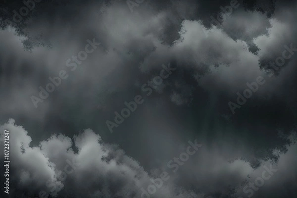 Fototapeta Captivating Dark Grey Clouded Noise Texture Vintage Gradient Backdrop Design