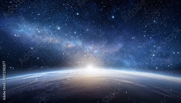 Fototapeta space background with stars