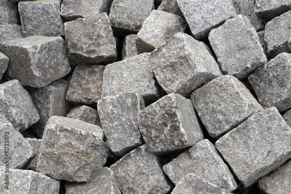 Obraz Large gray stone cubes