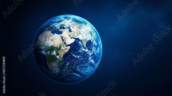 Fototapeta Planet Background with Stars and Nebulae