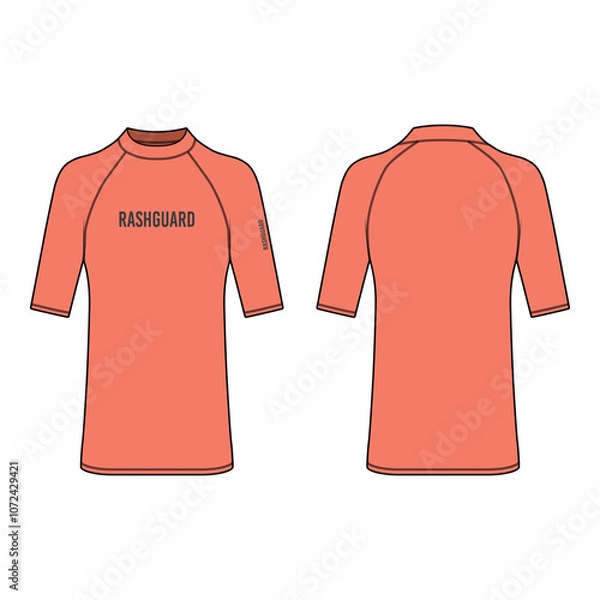 Obraz Rashguard Technical Illustration

