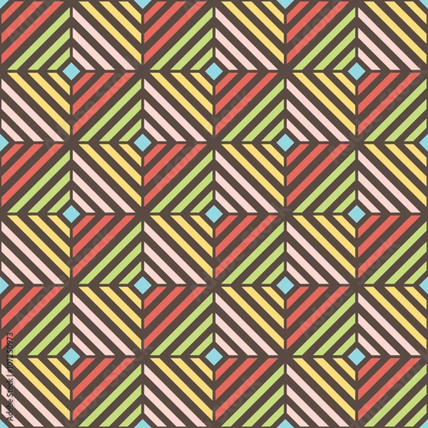 Fototapeta Seamless ornament pattern vector tile