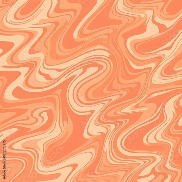 Fototapeta Elegant wavy Cream Pattern