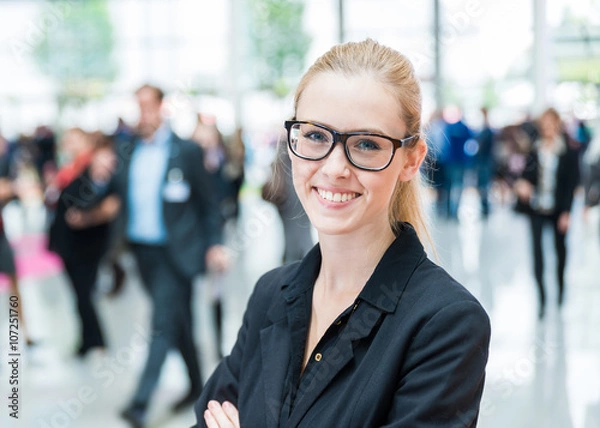 Obraz Frau auf der Messe