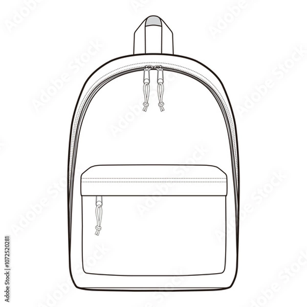 Obraz Classic Backpack Mockup - Front View
