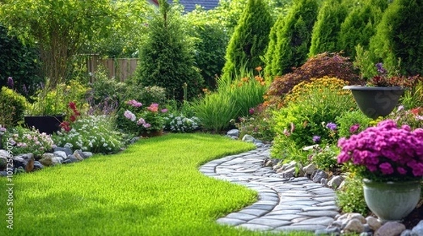 Fototapeta Essential elements for a successful garden