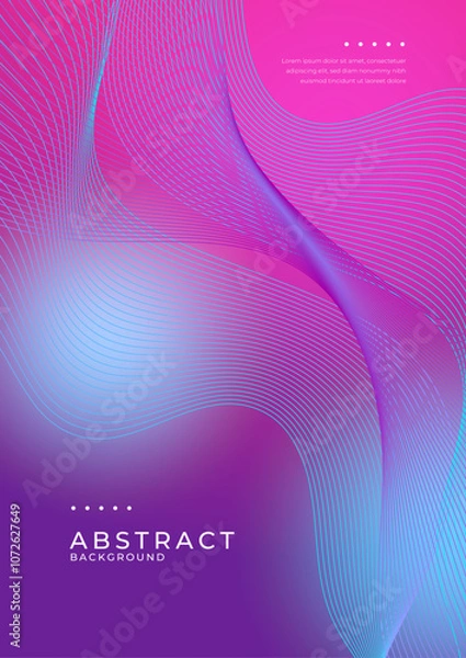 Obraz Abstract Minimal Background with Vibrant Color Gradient