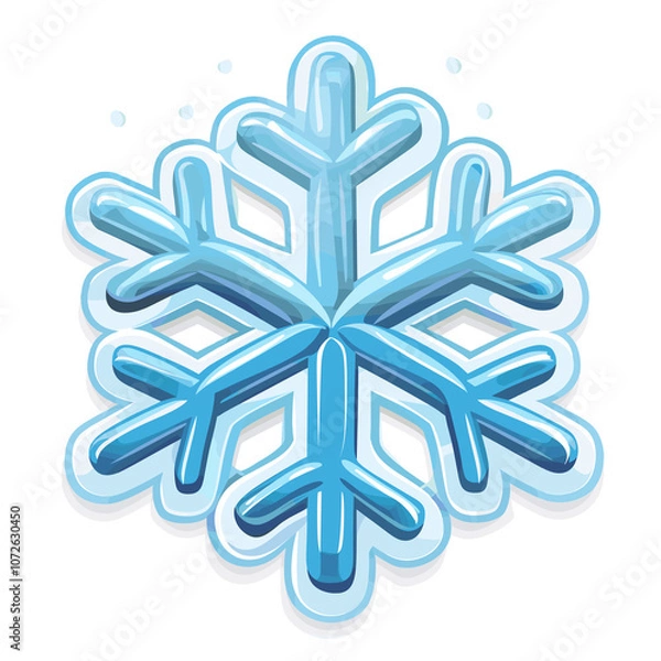 Obraz Snowflake Silhouette