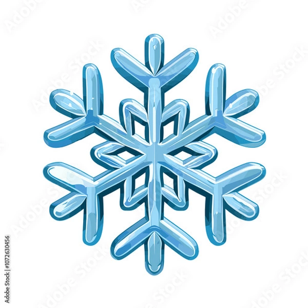 Obraz Classic Christmas Snowflake