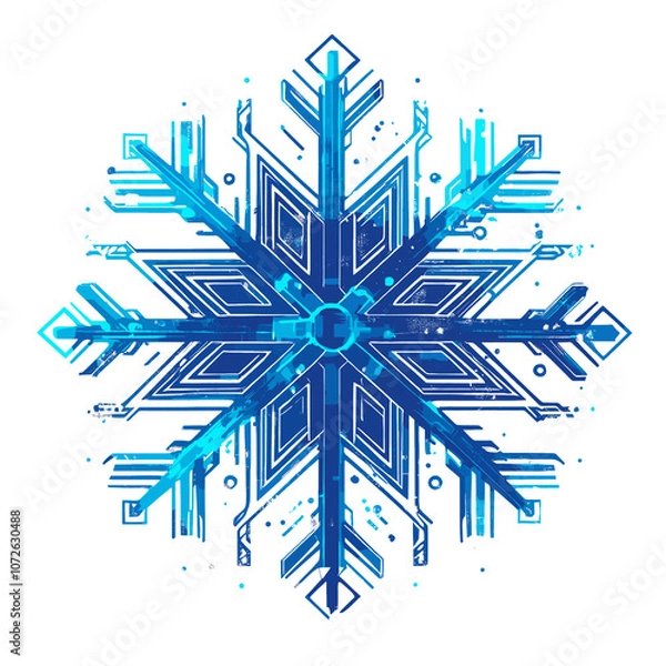 Obraz Icy Crystal Snowflake