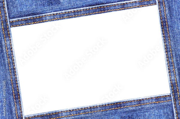 Fototapeta Denim frame