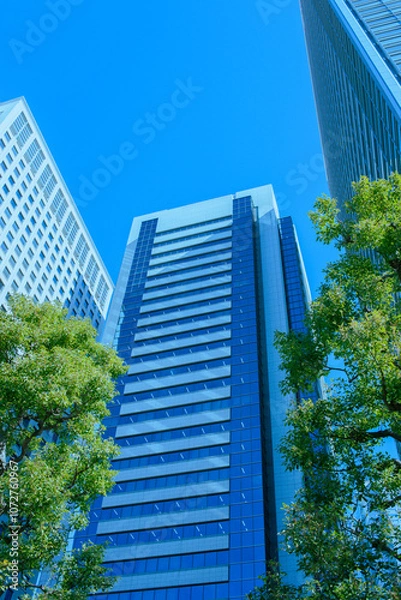 Fototapeta 高層ビル　オフィス街