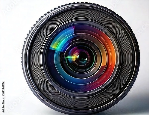 Obraz Camera lens with lense reflections.
