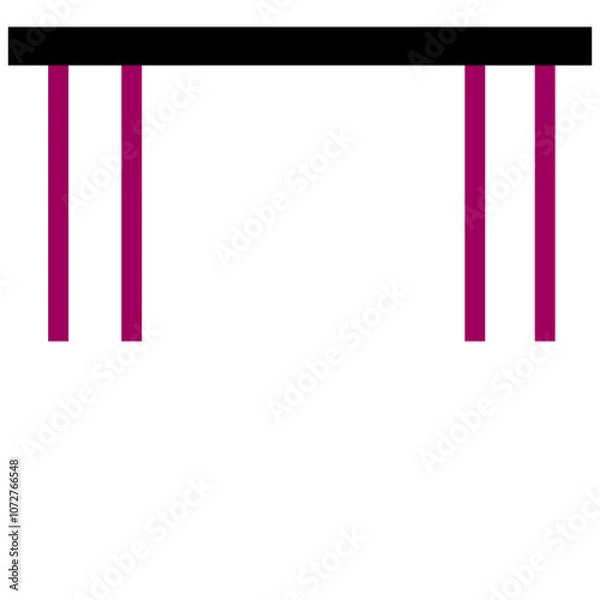 Obraz Table modern illustration