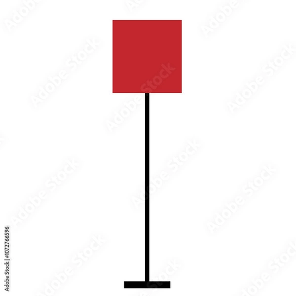 Obraz Red lamp modern