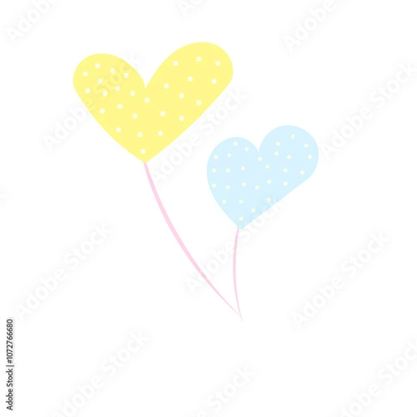 Obraz heart shaped balloon