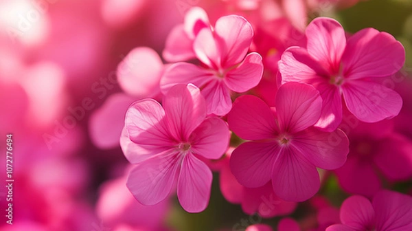 Fototapeta Summer or spring pink flower background