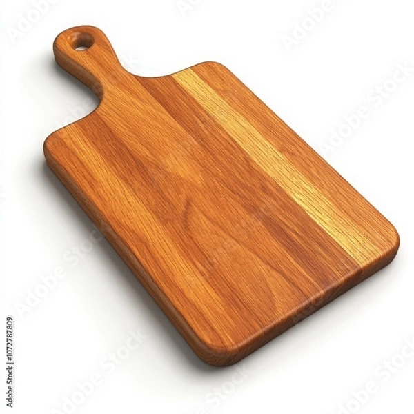 Fototapeta Wooden cutting board with a smooth surface.