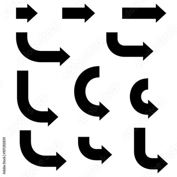 Obraz Czarne strzały