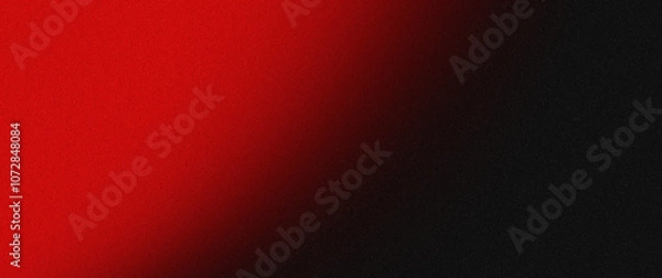 Fototapeta Red black gradient grain background dark noise texture banner header cover poster backdrop design,copy space