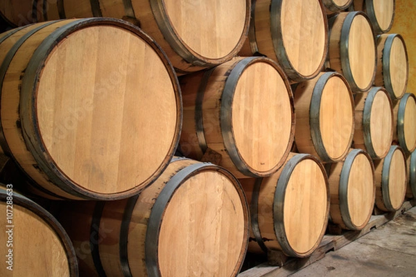 Obraz Oak barrels
