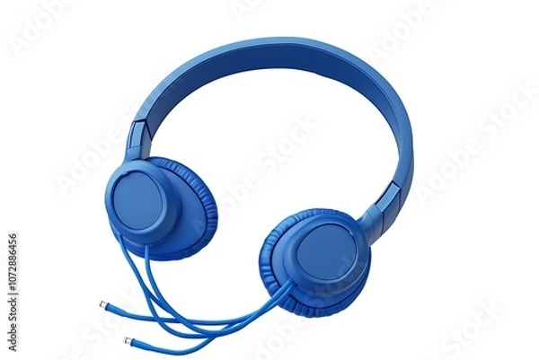 Fototapeta 3d rendering, Gaming headset, wired headset, headset model, new youth headset style
