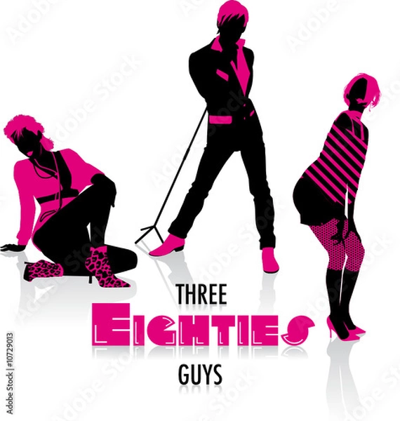 Obraz 80s silhouettes