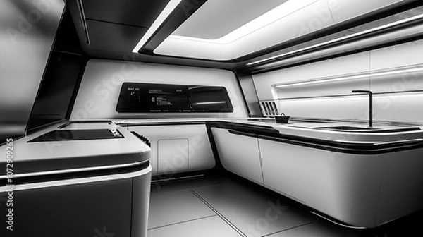 Obraz interior of a kitchen