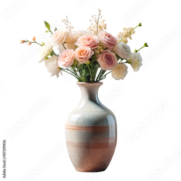 Fototapeta Beautiful vase laying on the table