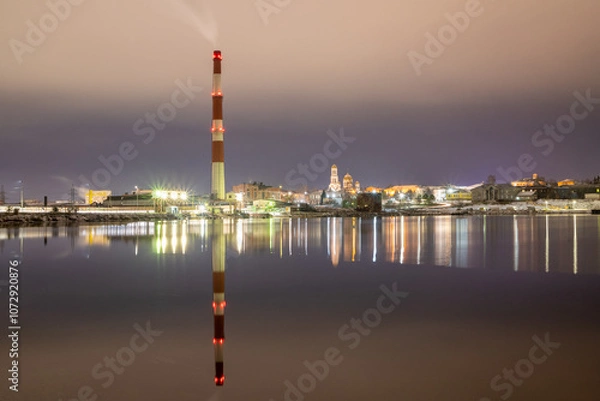 Obraz view of the city at night
