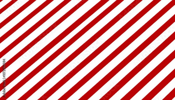 Obraz Red and white diagonal stripes Christmas candy cane pattern
