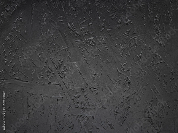 Fototapeta Dark natural background. The wooden base is black. The backdrop. Copy space