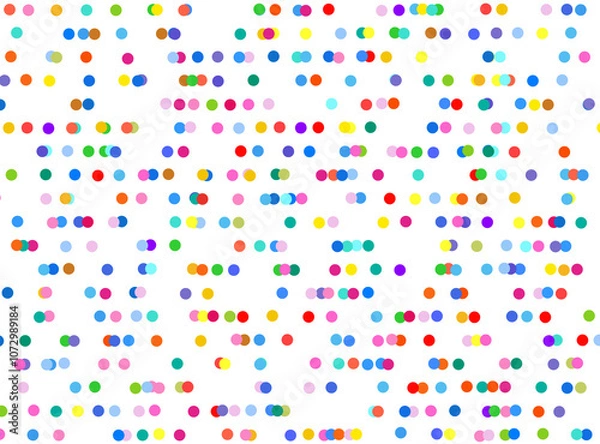 Fototapeta Festive background of colorful PDF transparent background confetti