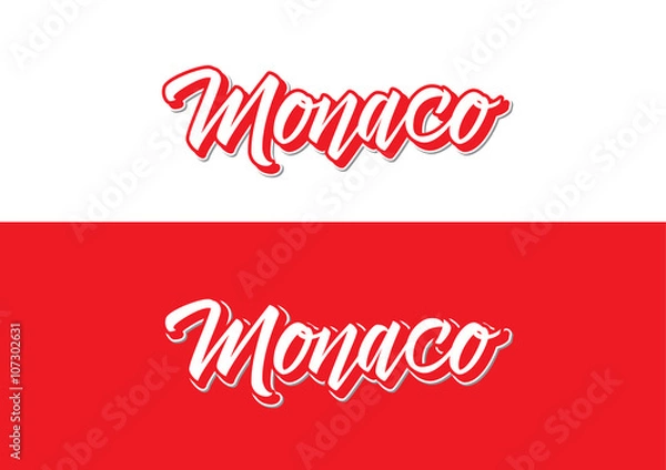 Fototapeta Monaco Font
