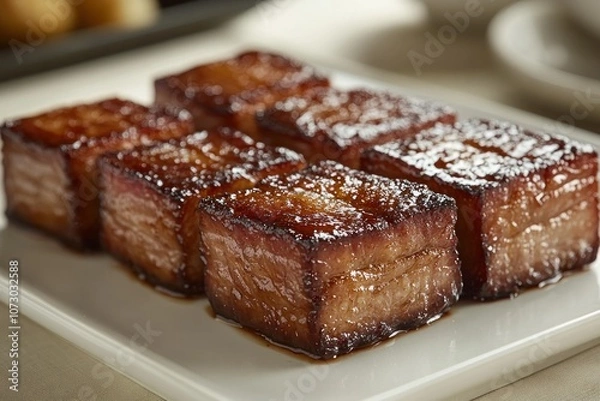 Obraz Delicious Glazed Pork Belly