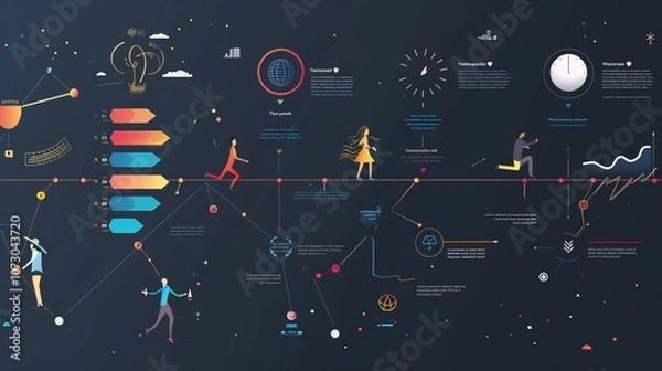 Obraz Timeline Infographics Design