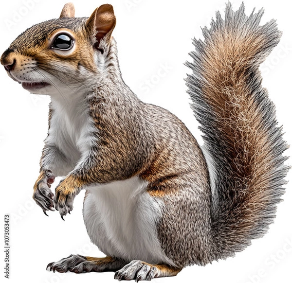 Obraz squirrel on a branch