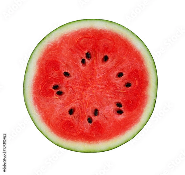 Obraz A half of Watermelon isolated on white background.