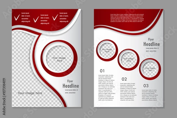 Obraz Vector flyer template design