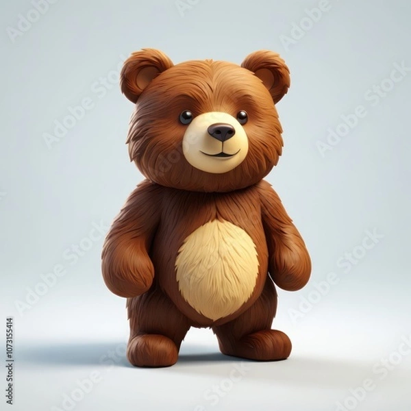 Obraz teddy bear isolated on white background