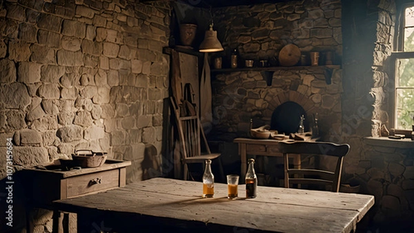 Fototapeta old cellar