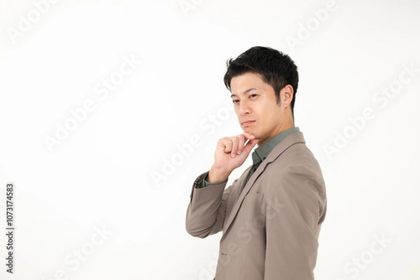 Fototapeta 考える男性