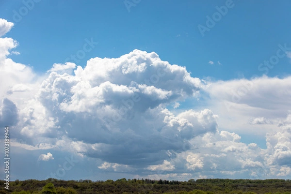 Obraz White clouds blue sky